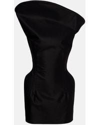 Magda Butrym - Asymmetric Cotton Corset Dress - Lyst