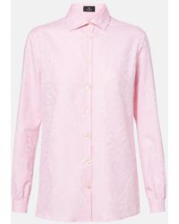 Etro - Cotton Jacquard Shirt - Lyst