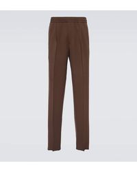 Zegna - Wool-blend Straight Pants - Lyst