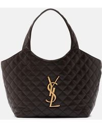 Saint Laurent - Icare Medium Leather Tote - Lyst