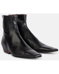 KHAITE - Die Marfa Leder -Knöchelstiefel - Lyst