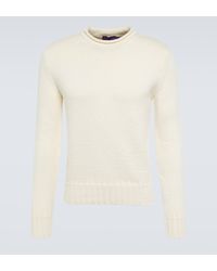 Ralph Lauren Purple Label - Mockneck Cotton-blend Sweater - Lyst