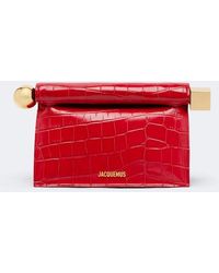 Jacquemus - Clutch Rond Carre Small De Piel Grabada - Lyst