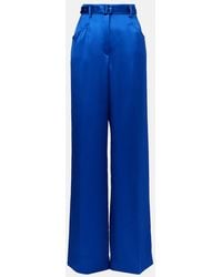 Gabriela Hearst - Norman Silk Tweed Wide-Leg Pants - Lyst
