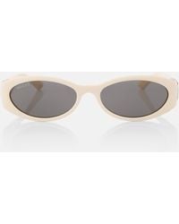 Gucci - GG Oval Sunglasses - Lyst