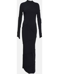 Balenciaga - Ribbed-knit Maxi Dress - Lyst