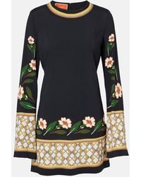 La DoubleJ - Supreme Swing Floral Printed Minidress - Lyst