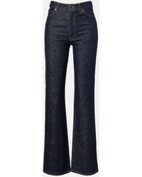 KHAITE - Danielle High-Rise Straight Jeans - Lyst