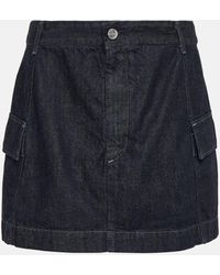 AG Jeans - X EmRata – Mini-jupe Colombo en jean - Lyst