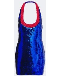 retroféte - Lunexa Embellished Halterneck Minidress - Lyst