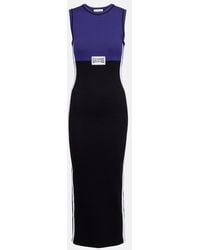 Jean Paul Gaultier - Ribbed-Knit Cotton-Blend Midi Dress - Lyst