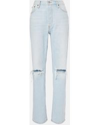 RE/DONE - Loose High-Rise Straight Jeans - Lyst