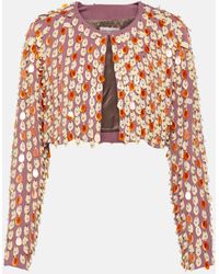 Dries Van Noten - Sequined Embellished Jacket - Lyst