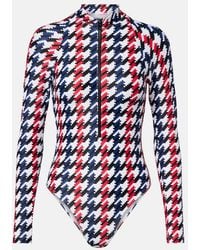 Perfect Moment - Houndstooth Swimsuit - Lyst