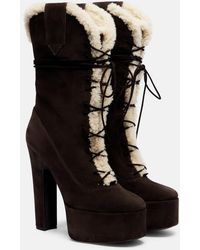 Paris Texas - Malena 145 Suede Platform Mid-Calf Boots - Lyst