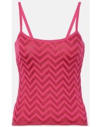 Missoni - Zig Zag Cotton-Blend Tank Top - Lyst