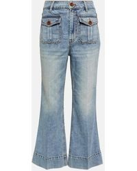 Zimmermann - Jeans Flared Raie Cropped - Lyst