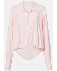 Norma Kamali - Oversized Bodysuit - Lyst