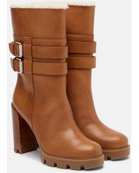 Christian Louboutin - Elisawalk 100 Leather Ankle Boots - Lyst