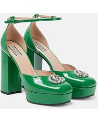 Gucci - Pumps Double G in vernice - Lyst