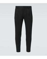 Dolce & Gabbana - Wool-Blend Gabardine Tuxedo Pants - Lyst