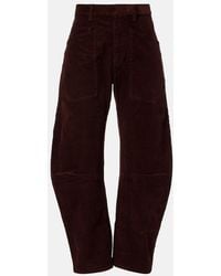 Nili Lotan - Shon Mid-Rise Barrel-Leg Pants - Lyst