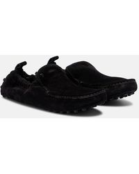 Tod's - Gommino Shearling-Lined Suede Driving Shoes - Lyst