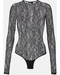 Wardrobe NYC - Body in pizzo floreale - Lyst