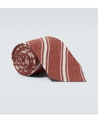 dunhill - Striped Silk Jacquard Tie - Lyst