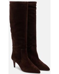 Paris Texas - Stiletto Suede Knee-High Boots - Lyst
