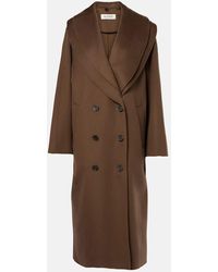 Rohe - Scarf-Detail Wool Coat - Lyst