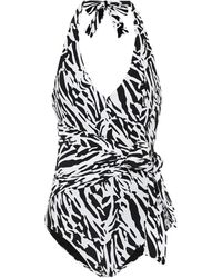 Diane von Furstenberg Badeanzug Elena - Schwarz