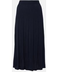 JOSEPH - Ribbed-Knit Midi Skirt - Lyst