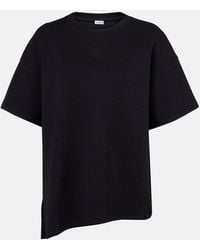 Loewe - Asymmetric Cotton-Blend T-Shirt - Lyst