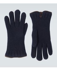 Herren Accessoires Handschuhe Loro Piana Leder Handschuhe Stirling aus Leder in Blau für Herren 