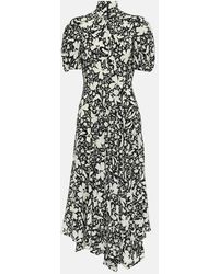 Stella McCartney - Floral Silk Midi Dress - Lyst