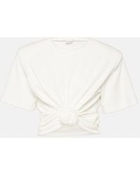 Magda Butrym - Knotted Cotton T-Shirt - Lyst