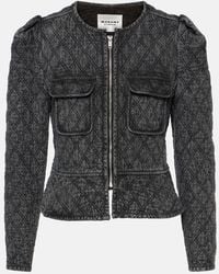Isabel Marant - Deliona Quilted Cotton-Canvas Jacket - Lyst
