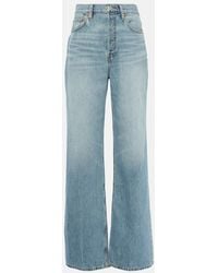 RE/DONE - Jeans a gamba larga e vita alta '70s - Lyst