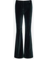 Etro - Cotton Velvet Flared Pants - Lyst