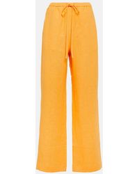 Nanushka - Straight-Leg Linen Pants - Lyst