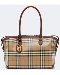Burberry - Shopper Check Medium - Lyst