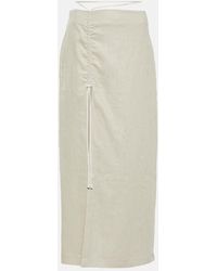Sir. The Label - Musee Wrap Linen Midi Skirt - Lyst