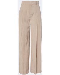 Vince - Pleated Wide-Leg Pants - Lyst