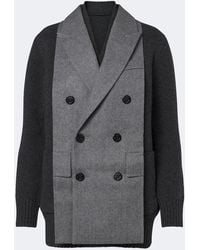 Sacai - Layered Wool-Blend Cardigan - Lyst
