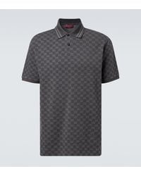 Gucci - Gg Cotton Pique Jacquard Polo Shirt - Lyst