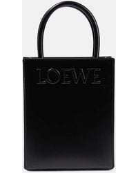 Loewe - A5 Leather Tote Bag - Lyst