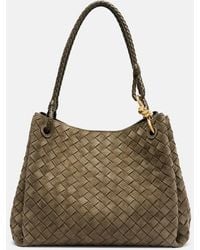 Bottega Veneta - Tote Bag Parachute Large Aus Veloursleder - Lyst