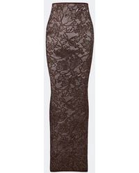 Gucci - Embellished Silk-Blend Lace Maxi Skirt - Lyst