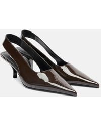 TOTEME - Patent Leather Slingback Pumps - Lyst